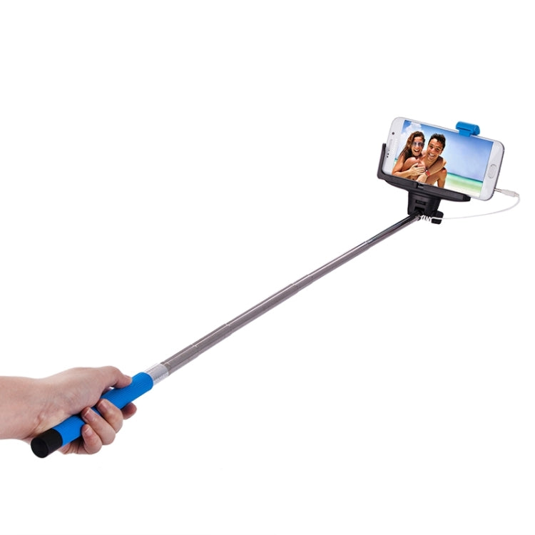 Portable Wire Controlled Selfie Stick Monopod Folding Extendable Handheld Holder with Separable Frame for iOS & Android Phone, Folded Length: 23.4cm, Max Extension Length: 88.6cm