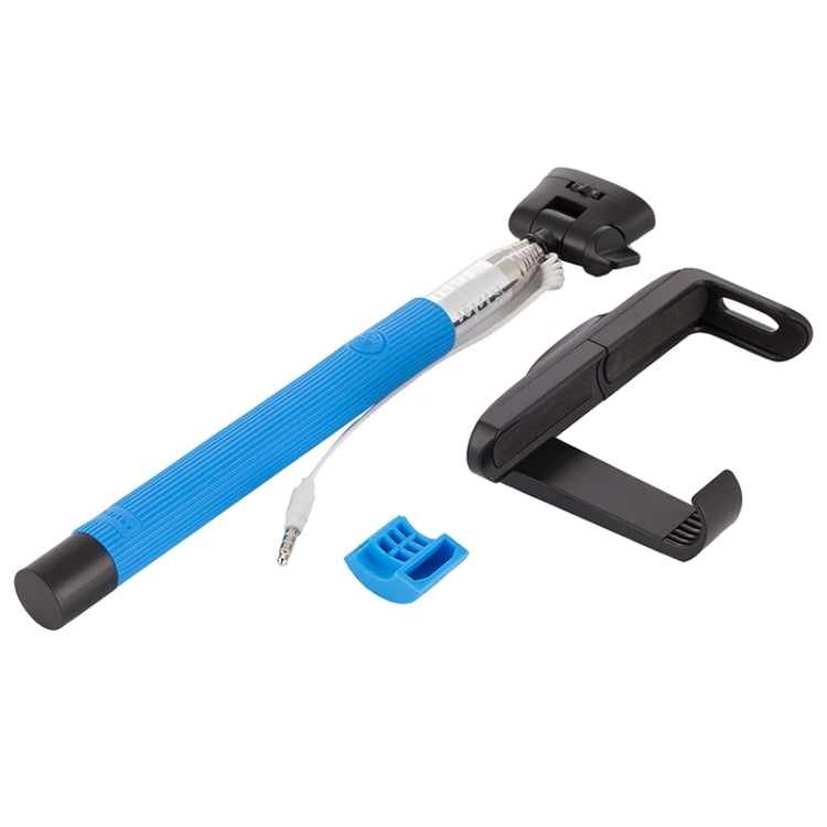 Portable Wire Controlled Selfie Stick Monopod Folding Extendable Handheld Holder with Separable Frame for iOS & Android Phone, Folded Length: 23.4cm, Max Extension Length: 88.6cm