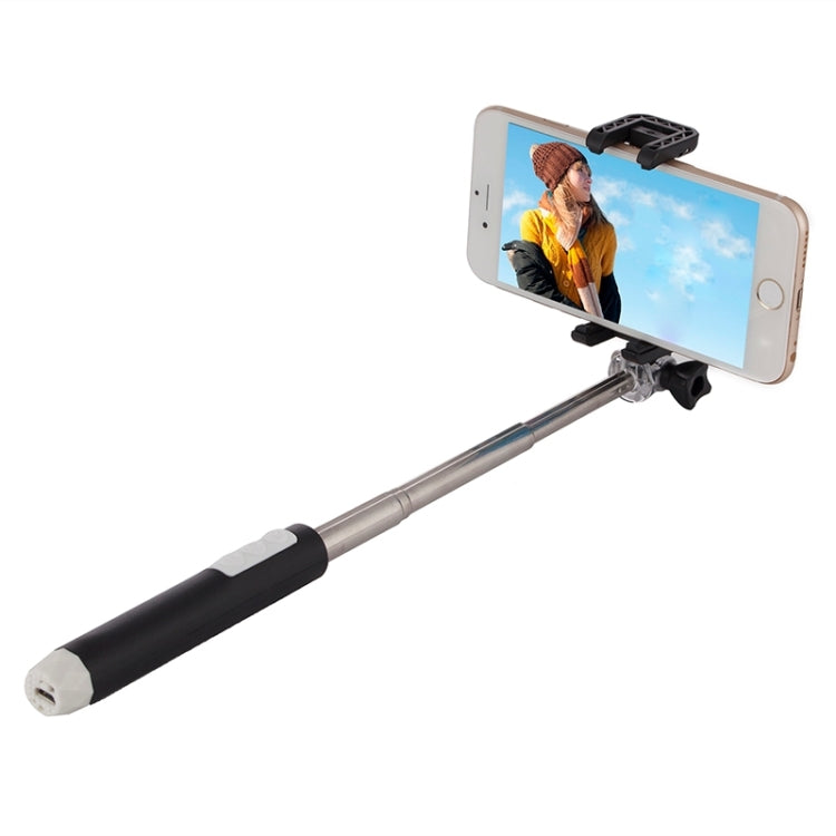 Portable RK-Mini2 Bluetooth Wireless Selfie Stick Monopod Folding Extendable Pocket Handheld Holder for iOS & Android Phone, Folded Length: 13.4cm, Max Extension Length: 73.0cm, Bluetooth Distance: 10m