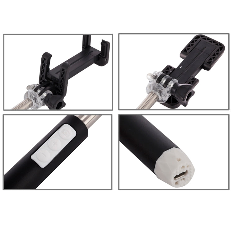 Portable RK-Mini2 Bluetooth Wireless Selfie Stick Monopod Folding Extendable Pocket Handheld Holder for iOS & Android Phone, Folded Length: 13.4cm, Max Extension Length: 73.0cm, Bluetooth Distance: 10m