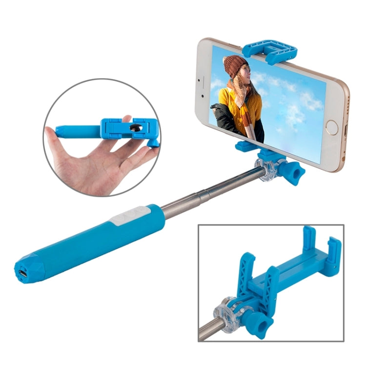 Portable RK-Mini2 Bluetooth Wireless Selfie Stick Monopod Folding Extendable Pocket Handheld Holder for iOS & Android Phone, Folded Length: 13.4cm, Max Extension Length: 73.0cm, Bluetooth Distance: 10m
