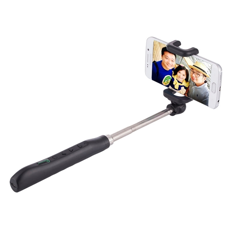 Portable Focusing Bluetooth Wireless Selfie Stick Monopod Folding Extendable Pocket Handheld Holder for iOS & Android Phone, Folded Length: 8.8cm, Max Extension Length: 80.0cm(Black)