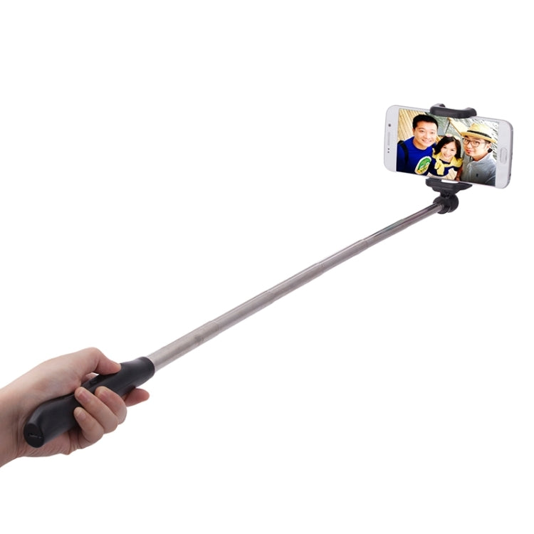 Portable Focusing Bluetooth Wireless Selfie Stick Monopod Folding Extendable Pocket Handheld Holder for iOS & Android Phone, Folded Length: 8.8cm, Max Extension Length: 80.0cm(Black)