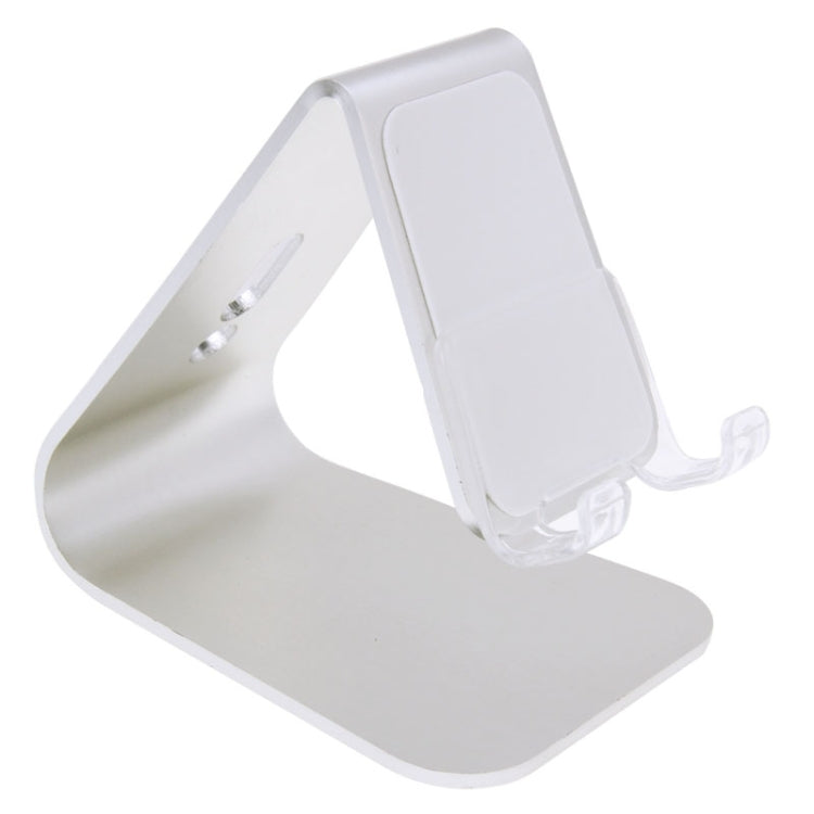 Universal Aluminum Alloy Micro-suction Stand , for iPhone, iPad, Samsung, HTC, LG, Sony, Huawei, Lenovo, Xiaomi, Google, OnePlus and other Smartphones or Tablet PC(Silver)