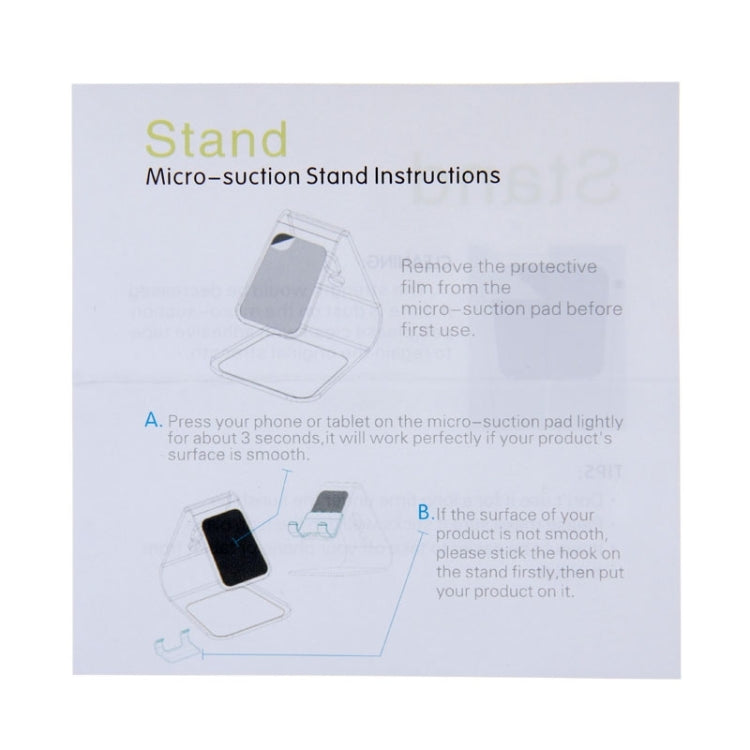 Universal Aluminum Alloy Micro-suction Stand , for iPhone, iPad, Samsung, HTC, LG, Sony, Huawei, Lenovo, Xiaomi, Google, OnePlus and other Smartphones or Tablet PC(Silver)