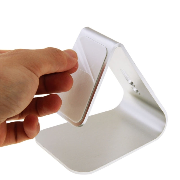 Universal Aluminum Alloy Micro-suction Stand , for iPhone, iPad, Samsung, HTC, LG, Sony, Huawei, Lenovo, Xiaomi, Google, OnePlus and other Smartphones or Tablet PC(Silver)