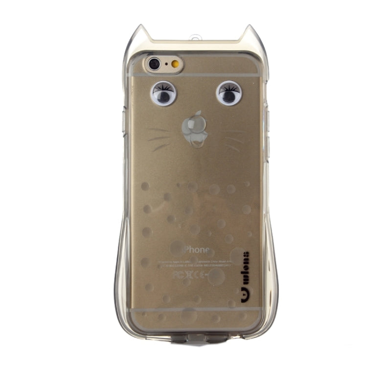Cat Pattern TPU Protective Case with Lanyard for iPhone 6 & 6s