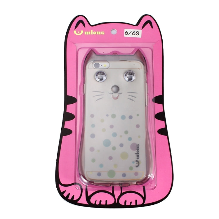Cat Pattern TPU Protective Case with Lanyard for iPhone 6 & 6s