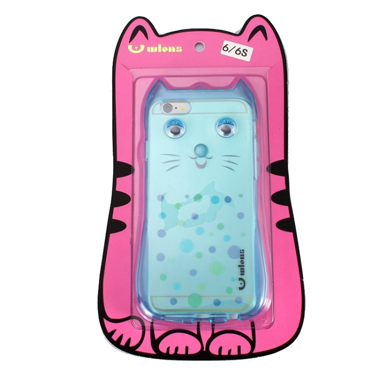 Cat Pattern TPU Protective Case with Lanyard for iPhone 6 & 6s