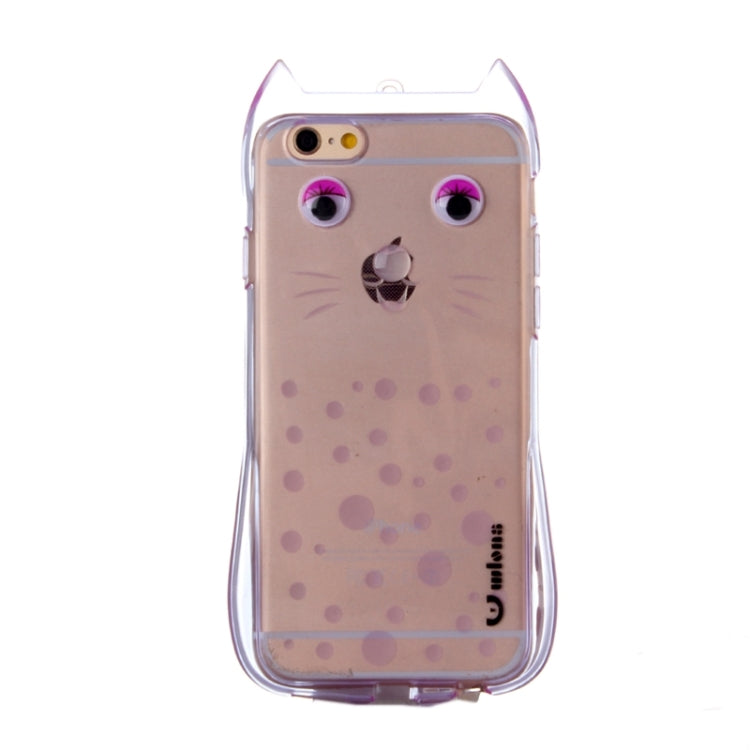 Cat Pattern TPU Protective Case with Lanyard for iPhone 6 & 6s