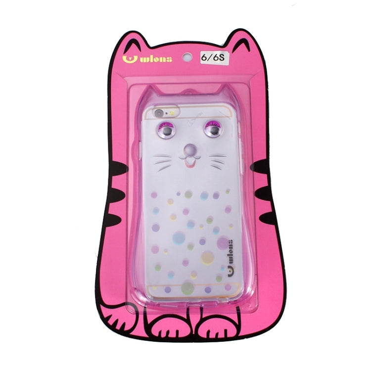 Cat Pattern TPU Protective Case with Lanyard for iPhone 6 & 6s