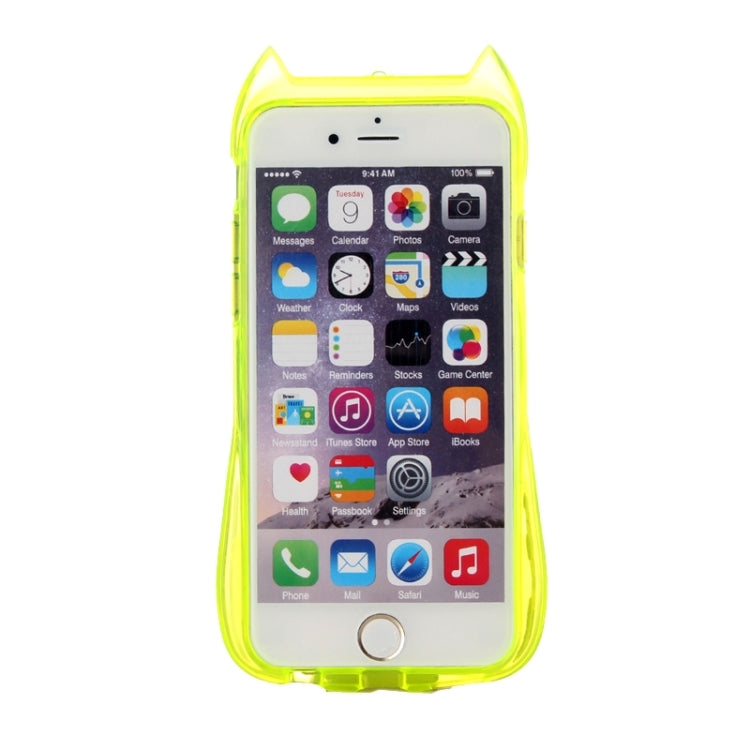 Cat Pattern TPU Protective Case with Lanyard for iPhone 6 & 6s