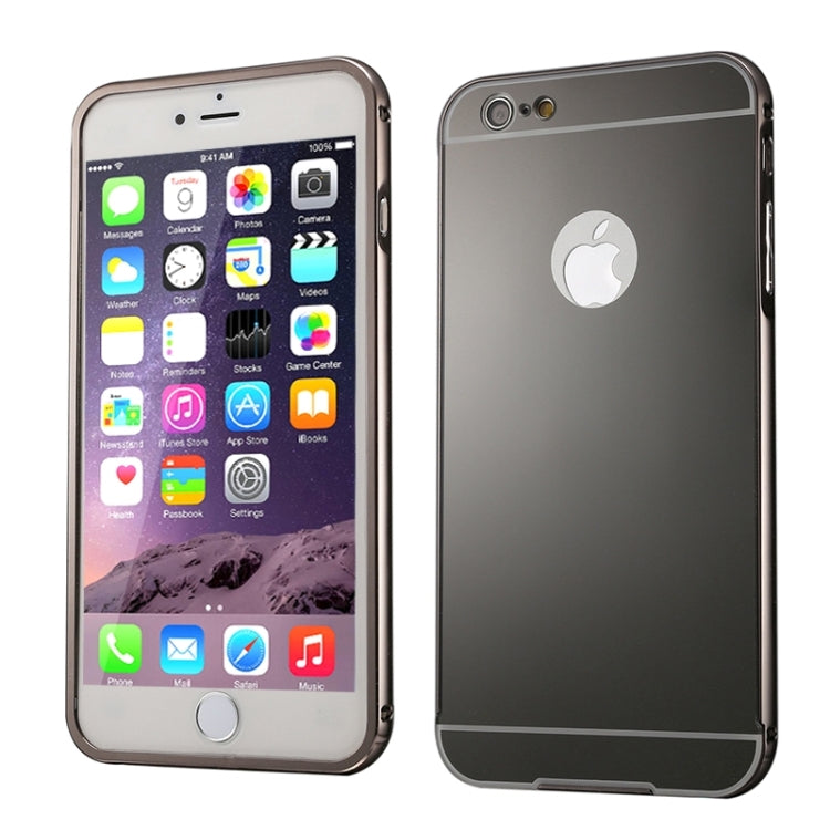 Push-pull Style Metal Plating Bumper Frame + Acrylic Back Cover Combination Case for iPhone 6 & 6s