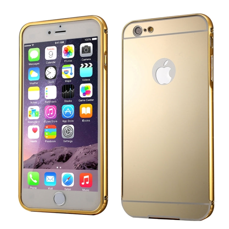 Push-pull Style Metal Plating Bumper Frame + Acrylic Back Cover Combination Case for iPhone 6 & 6s