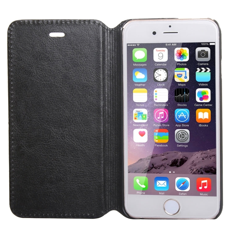 Crazy Horse Texture Horizontal Flip Solid Color Leather Case for iPhone 6 & 6s