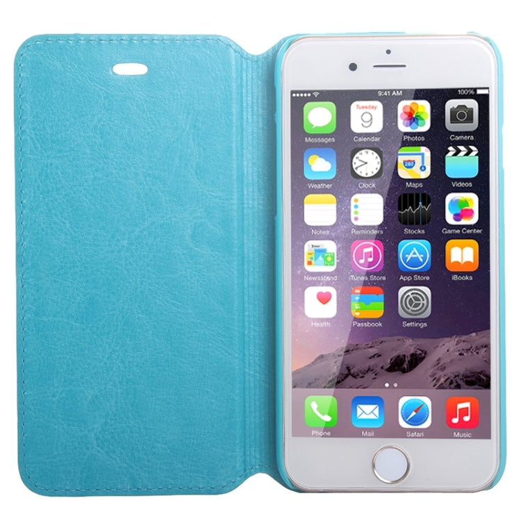 Crazy Horse Texture Horizontal Flip Solid Color Leather Case for iPhone 6 & 6s