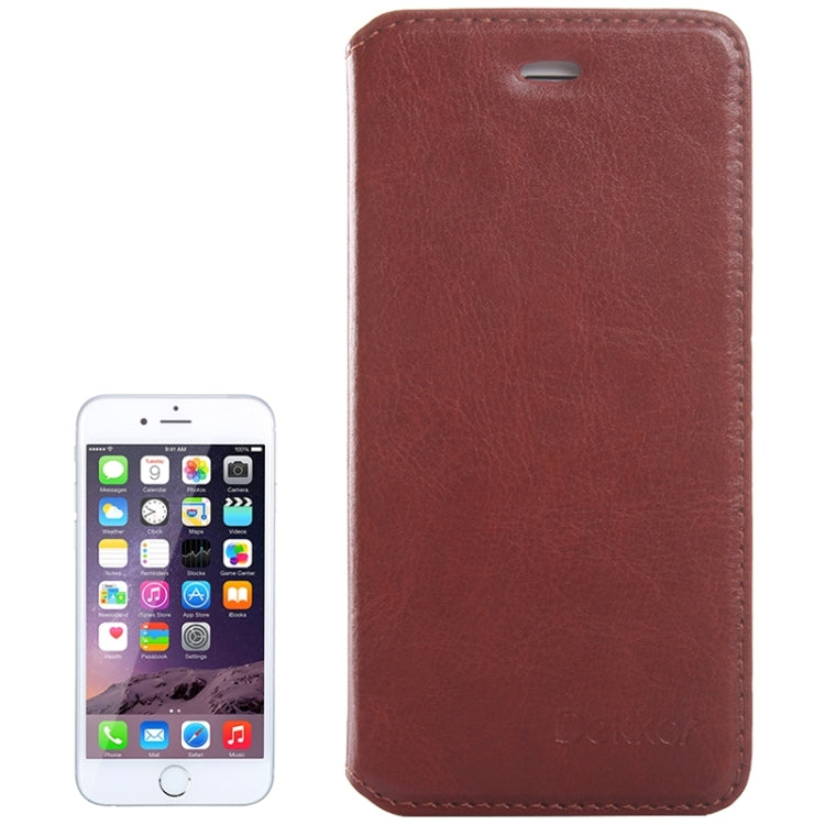 Crazy Horse Texture Horizontal Flip Solid Color Leather Case for iPhone 6 & 6s