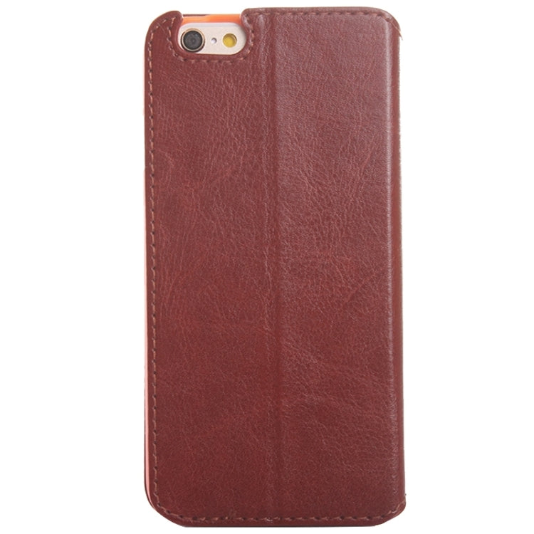 Crazy Horse Texture Horizontal Flip Solid Color Leather Case for iPhone 6 & 6s