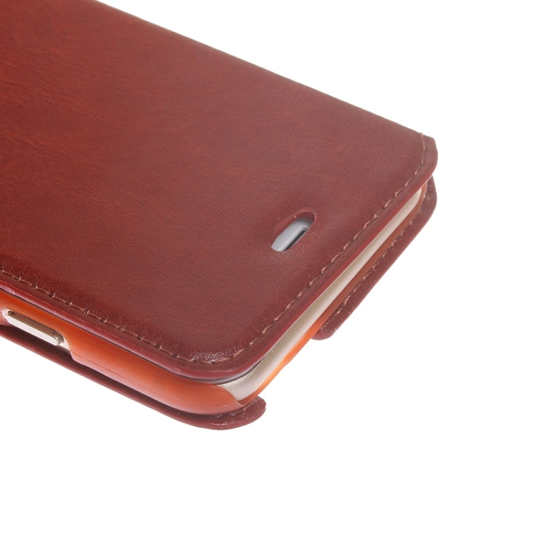 Crazy Horse Texture Horizontal Flip Solid Color Leather Case for iPhone 6 & 6s