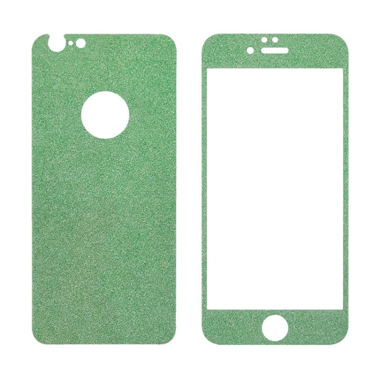 0.3mm 9H Surface Hardness Glitter Powder Front + Back Tempered Glass Film for iPhone 6 & 6s