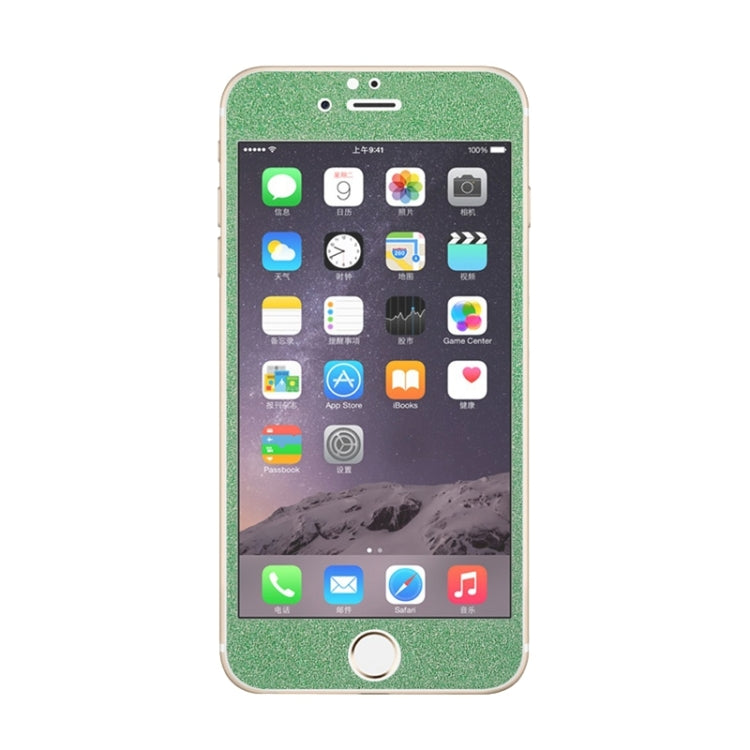 0.3mm 9H Surface Hardness Glitter Powder Front + Back Tempered Glass Film for iPhone 6 & 6s