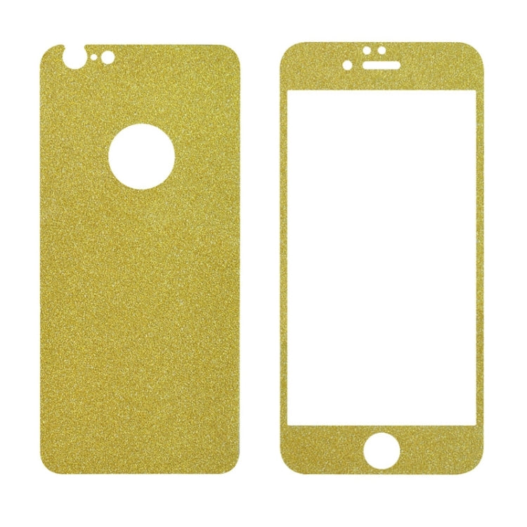 0.3mm 9H Surface Hardness Glitter Powder Front + Back Tempered Glass Film for iPhone 6 & 6s