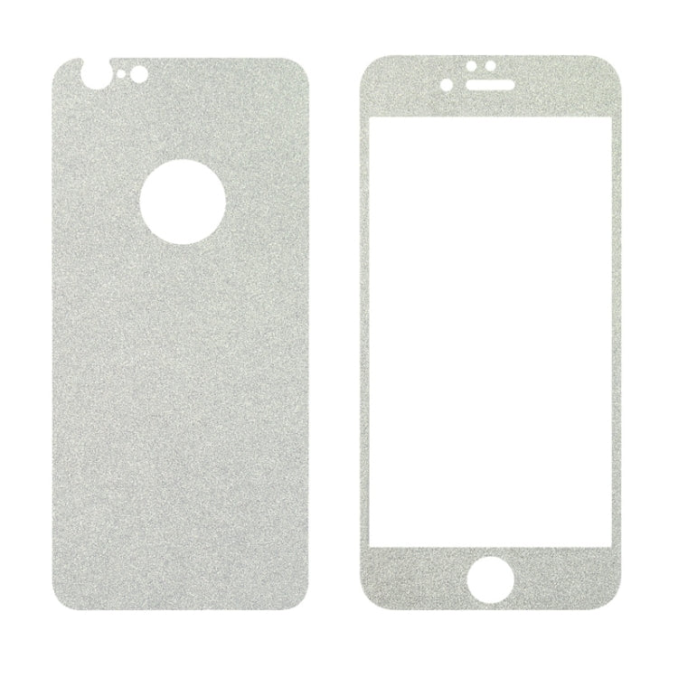 0.3mm 9H Surface Hardness Glitter Powder Front + Back Tempered Glass Film for iPhone 6 & 6s