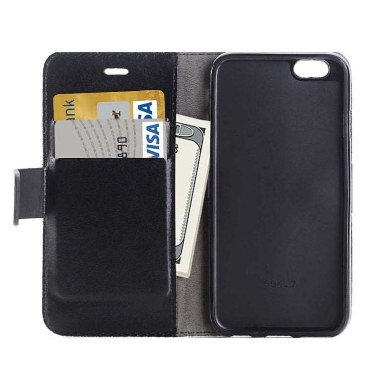 Denim Texture Horizontal Flip Leather Case with Holder & Card Slots for iPhone 6