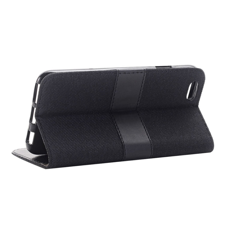 Denim Texture Horizontal Flip Leather Case with Holder & Card Slots for iPhone 6