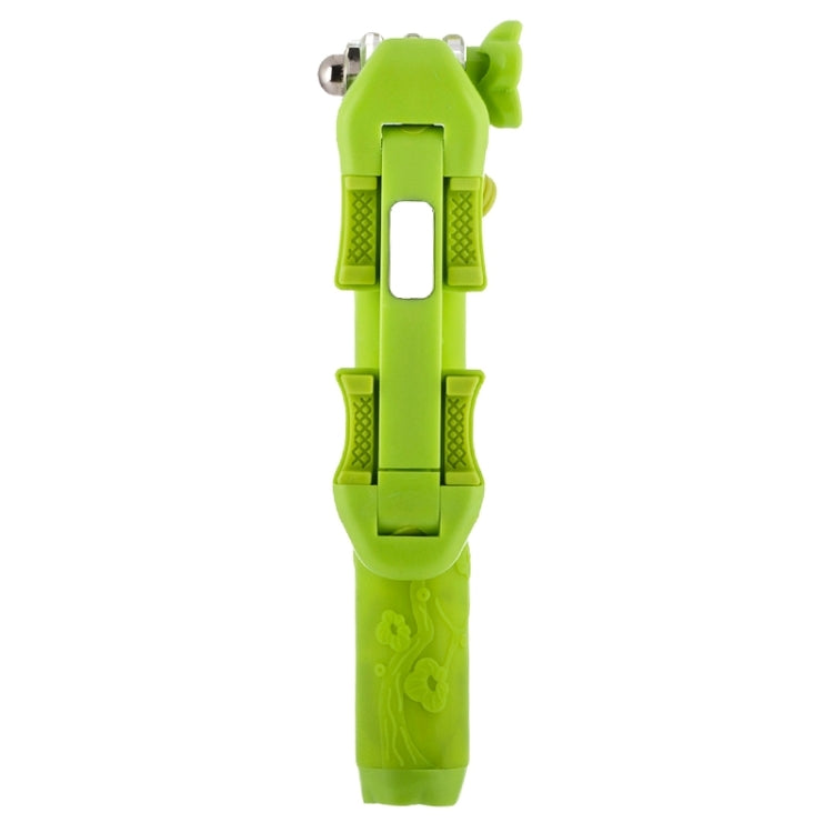 Portable Flower Pattern Wire Controlled Selfie Stick Monopod Folding Extendable Handheld Pocket Holder for iOS & Android Phone, Folded Length: 12.5cm, Max Extension Length: 70.0cm