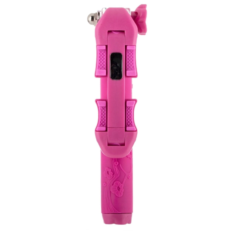 Portable Flower Pattern Wire Controlled Selfie Stick Monopod Folding Extendable Handheld Pocket Holder for iOS & Android Phone, Folded Length: 12.5cm, Max Extension Length: 70.0cm