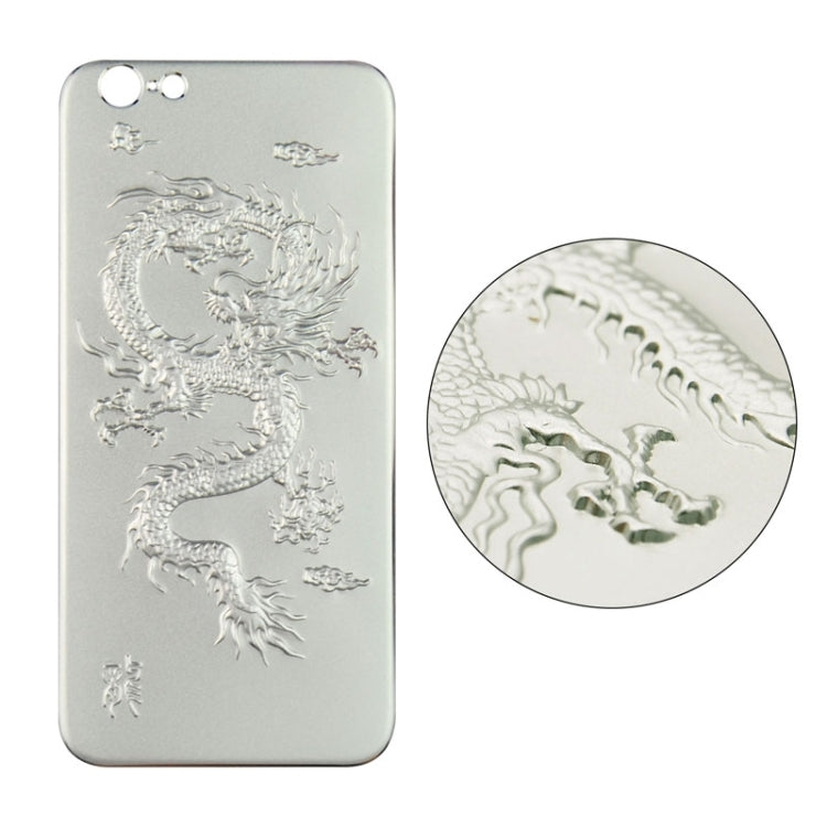 0.3mm Front + Back 3D Curved Surface Chinese Dragon Pattern Titanium Alloy Full Screen Tempered Glass Screen Protector for iPhone 6