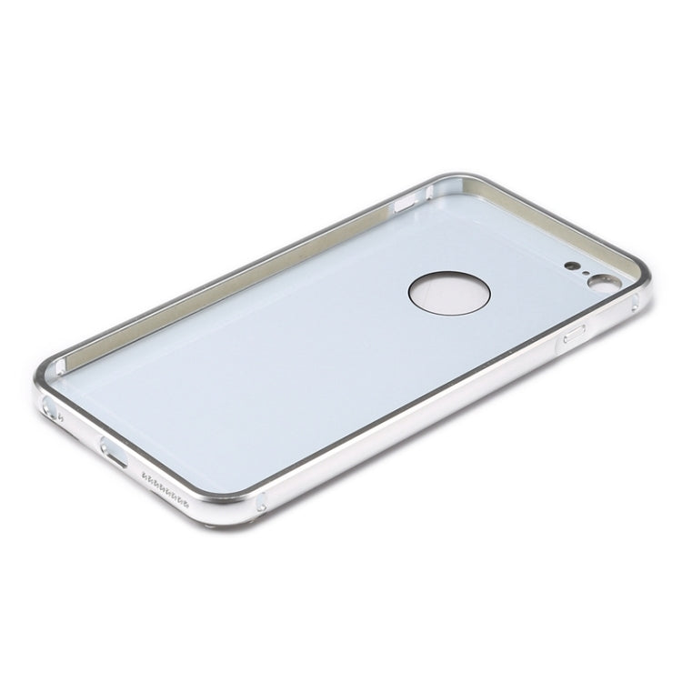 Diamond Encrusted Push-pull Style Metal Plating Bumper Frame + Acrylic Back Cover Combination Case for iPhone 6 & 6s