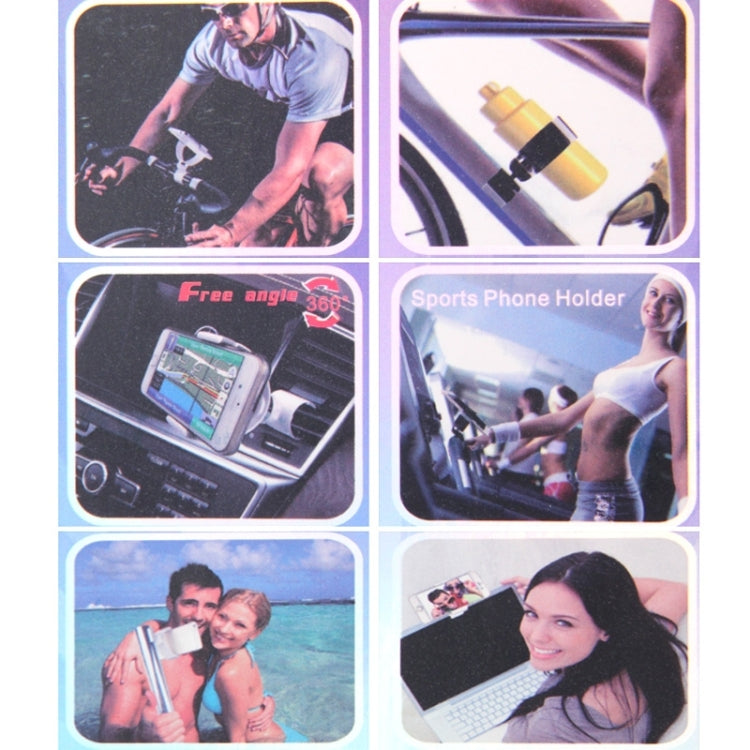 360 Degrees Rotating C-shaped Car Air Vent Phone Mount Holder & Bicycle Phone Mount / Bike Holder & Monopod Holder