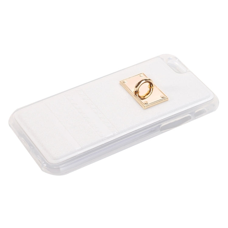PU Paste Skin TPU Protective Case with Fox Pendant for iPhone 6 & 6s