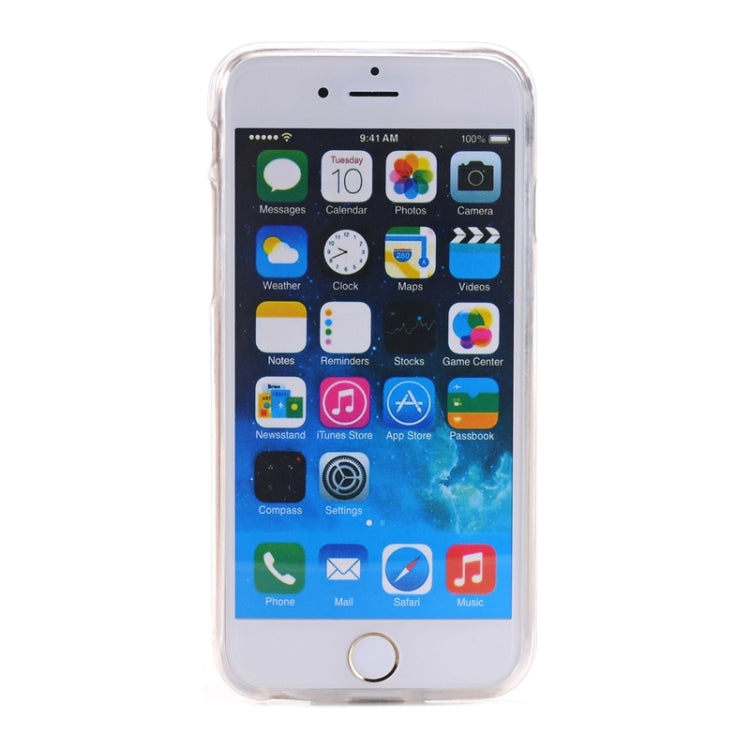PU Paste Skin TPU Protective Case with Fox Pendant for iPhone 6 & 6s