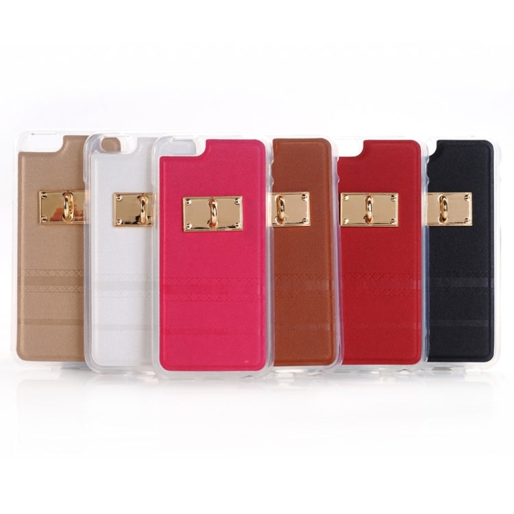 PU Paste Skin TPU Protective Case with Fox Pendant for iPhone 6 & 6s