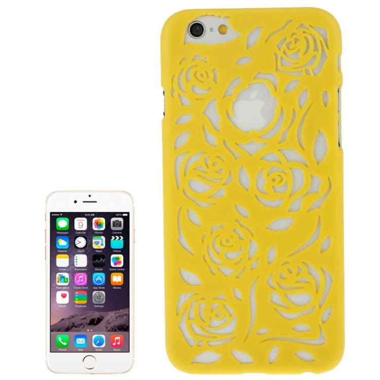 Hollow Out Rose Flowers Pattern Protective Hard Case for iPhone 6