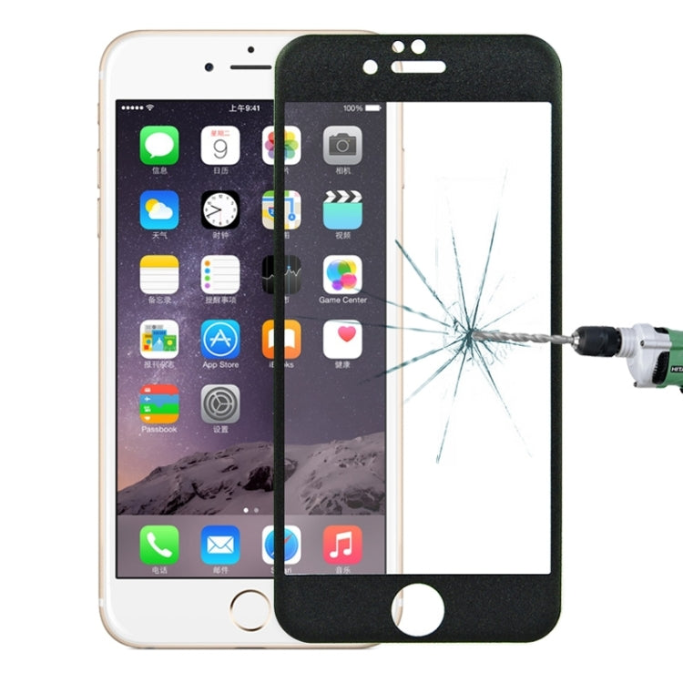 0.3mm 3D Curved Glitter Powder Carbon Fiber Full Screen Glass Screen Film for iPhone 6 & 6s