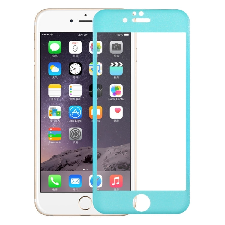 0.3mm 3D Curved Glitter Powder Carbon Fiber Full Screen Glass Screen Film for iPhone 6 & 6s