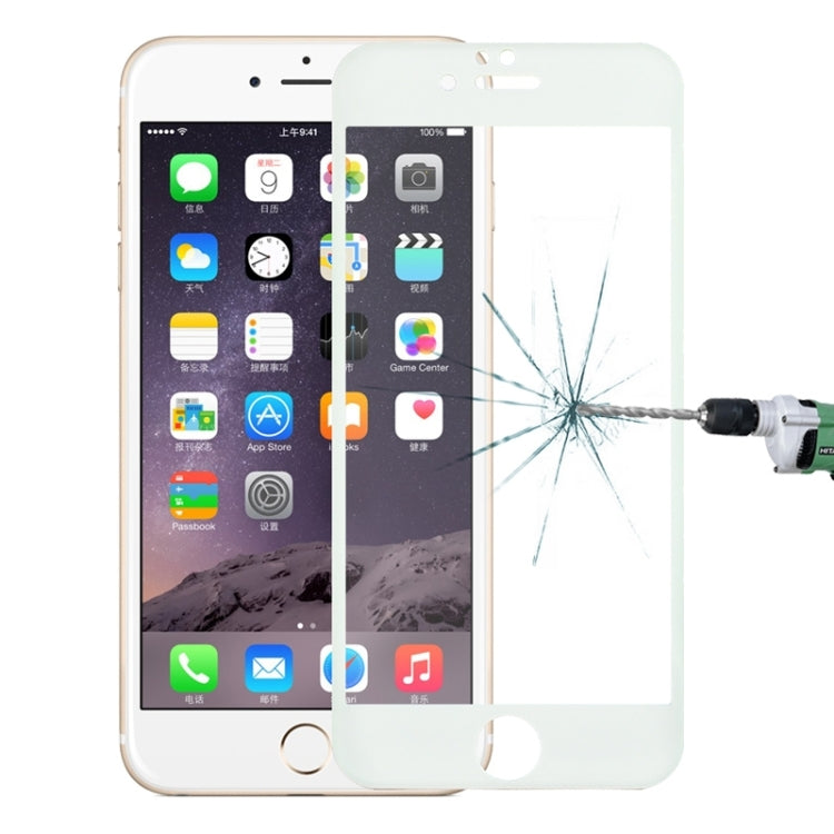 0.3mm 3D Curved Glitter Powder Carbon Fiber Full Screen Glass Screen Film for iPhone 6 & 6s