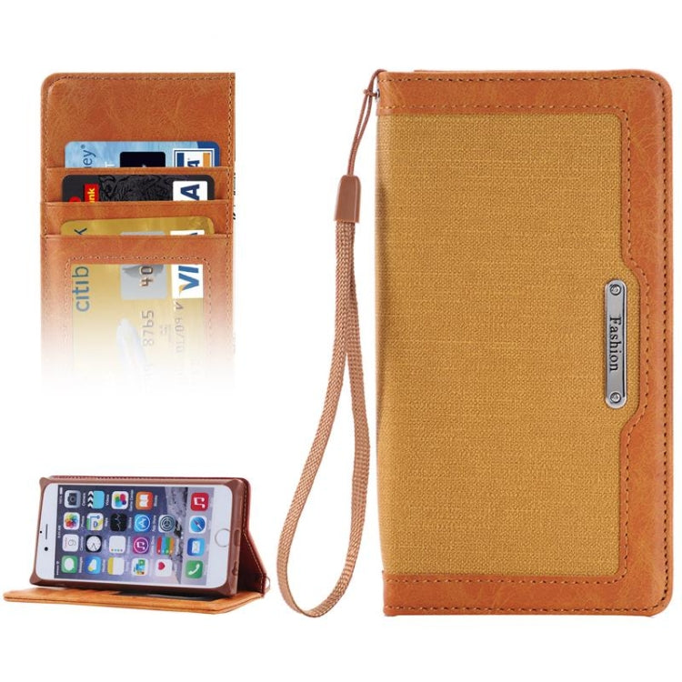 Denim Texture Magnetic Horizontal Flip Leather Case with Holder & Card Slots & Wallet & Lanyard for iPhone 6 & 6s