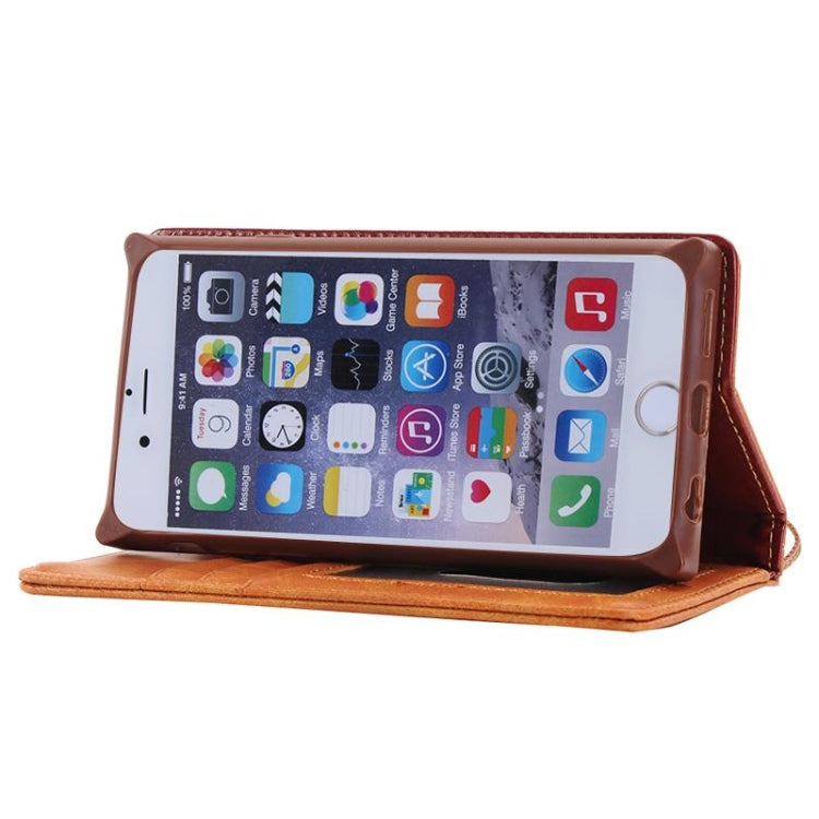 Denim Texture Magnetic Horizontal Flip Leather Case with Holder & Card Slots & Wallet & Lanyard for iPhone 6 & 6s