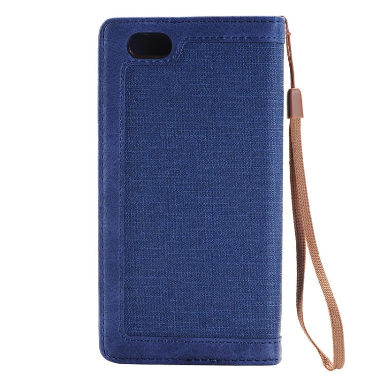 Denim Texture Magnetic Horizontal Flip Leather Case with Holder & Card Slots & Wallet & Lanyard for iPhone 6 & 6s