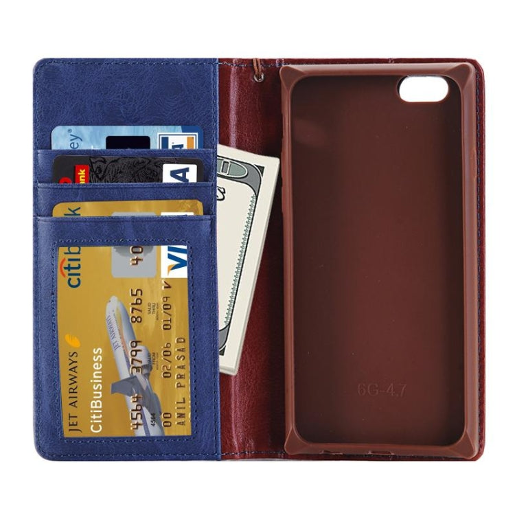 Denim Texture Magnetic Horizontal Flip Leather Case with Holder & Card Slots & Wallet & Lanyard for iPhone 6 & 6s