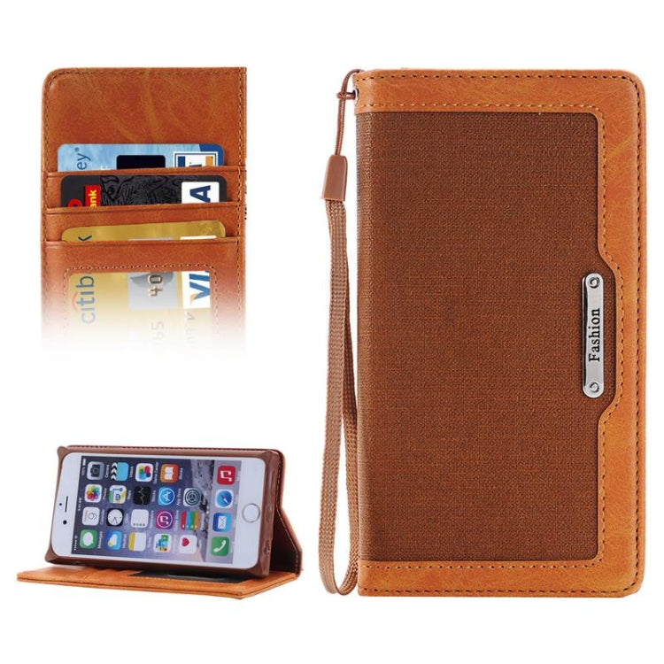 Denim Texture Magnetic Horizontal Flip Leather Case with Holder & Card Slots & Wallet & Lanyard for iPhone 6 & 6s