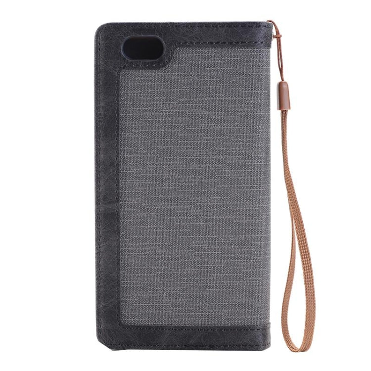 Denim Texture Magnetic Horizontal Flip Leather Case with Holder & Card Slots & Wallet & Lanyard for iPhone 6 & 6s
