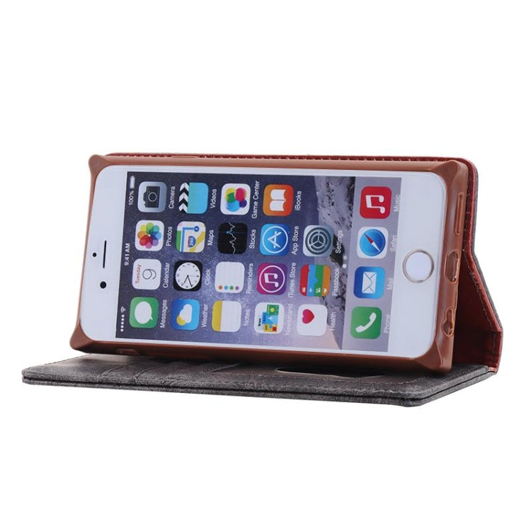 Denim Texture Magnetic Horizontal Flip Leather Case with Holder & Card Slots & Wallet & Lanyard for iPhone 6 & 6s