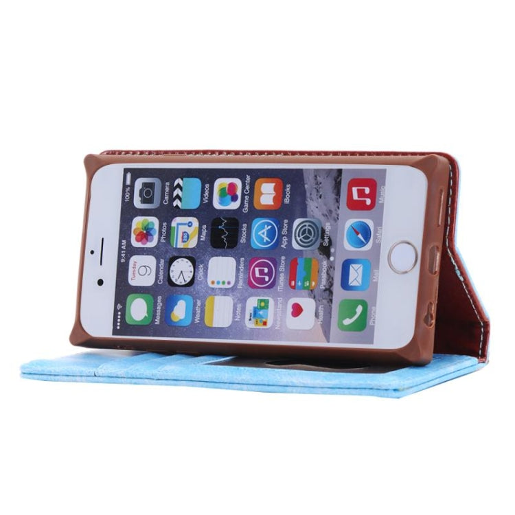 Denim Texture Magnetic Horizontal Flip Leather Case with Holder & Card Slots & Wallet & Lanyard for iPhone 6 & 6s