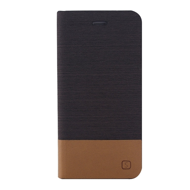 Horizontal Flip Canvas Leather Case with Card Slot & Holder for iPhone 6